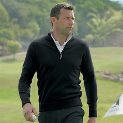 GLenmuir Coll zip neck lambswool sweater Thumbnail