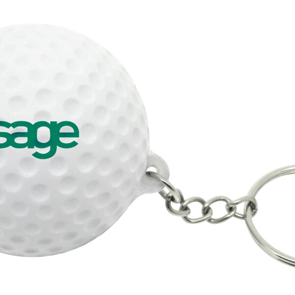 Stress Golf Ball Keyring Thumbnail